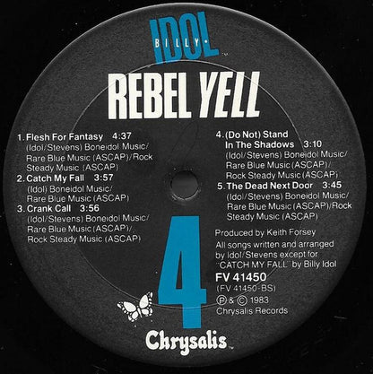 Billy Idol - Rebel Yell - LP 4