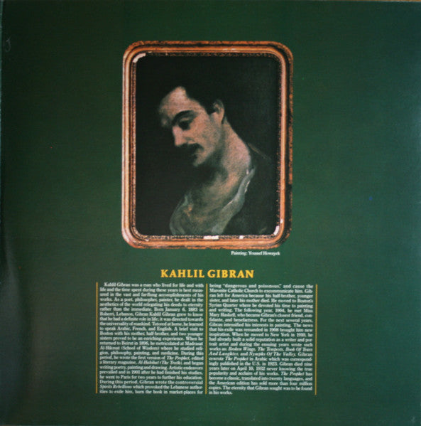 Kahlil Gibran Featuring Richard Harris Music Composed By Arif Mardin - The Prophet - LP 3