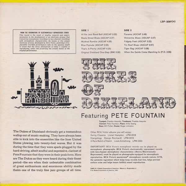 The Dukes Of Dixieland Featuring Pete Fountain - The Dukes Of Dixieland Featuring Pete Fountain - LP 2