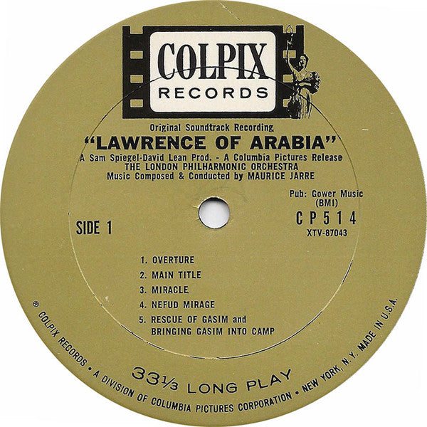 Maurice Jarre With The London Philharmonic Orchestra - Original Soundtrack Recording: Lawrence Of Arabia - LP 3