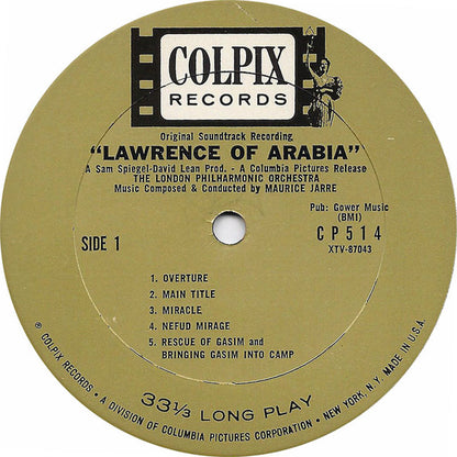 Maurice Jarre With The London Philharmonic Orchestra - Original Soundtrack Recording: Lawrence Of Arabia - LP 3