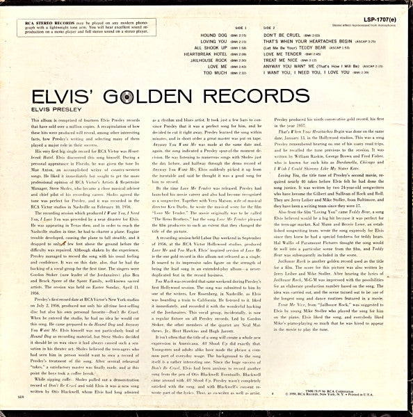 Elvis Presley - Elvis' Golden Records - LP 2