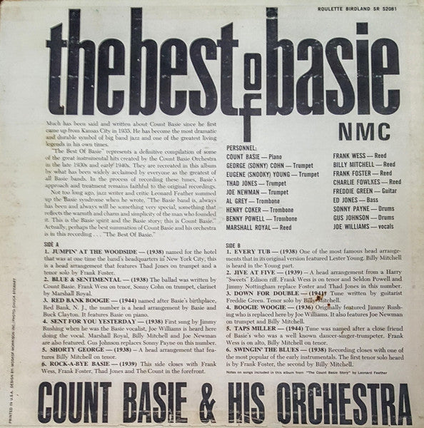 Count Basie & His Orchestra - The Best Of Basie - LP 2