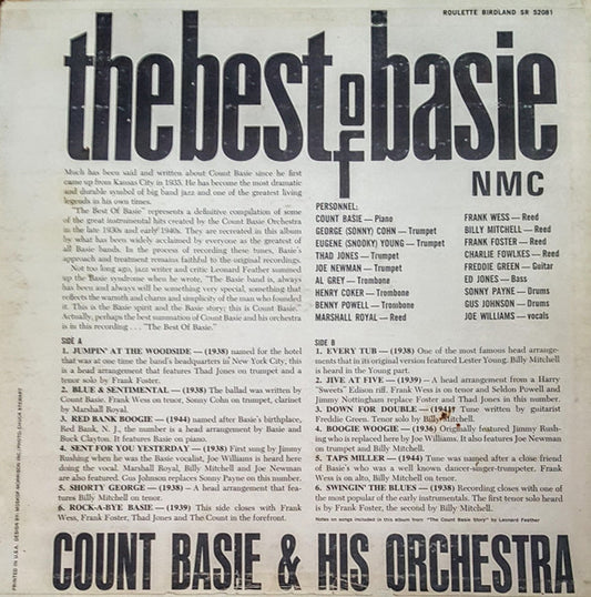 Count Basie & His Orchestra - The Best Of Basie - LP 2