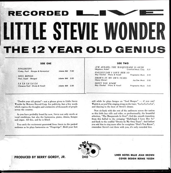 Little Stevie Wonder - The 12 Year Old Genius - Recorded Live - LP 2