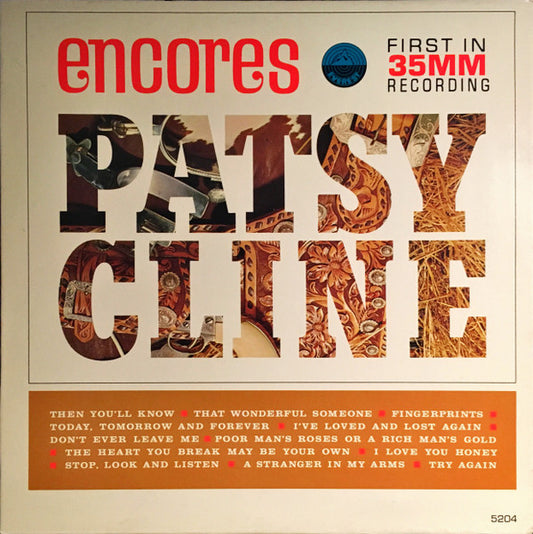 Patsy Cline - Encores - VINTAGE vinyl record for sale