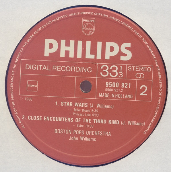 John Williams, Boston Pops - Pops In Space - LP 4