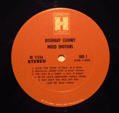 Rosemary Clooney - Mixed Emotions - LP 3