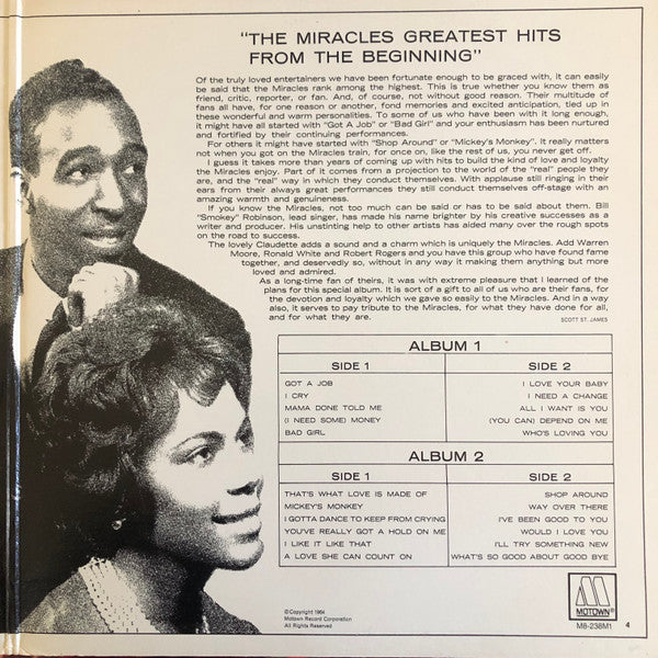 The Miracles - Greatest Hits From The Beginning - LP 3