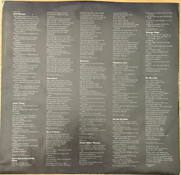 Electric Light Orchestra - ELO's Greatest Hits - Vinyl, LP, Compilation, Stereo 5