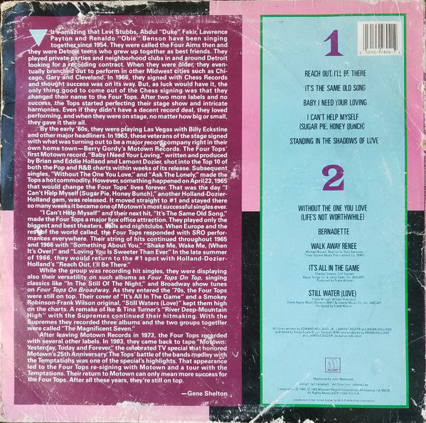 The Four Tops - Great Songs And Performances That Inspired The Motown 25th Anniversary T.V. Special - LP 2