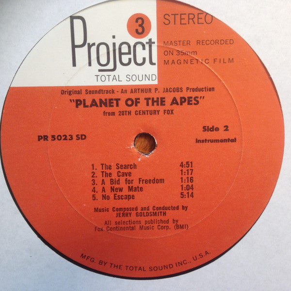 Jerry Goldsmith - Planet Of The Apes (Original Motion Picture Soundtrack) - LP 5