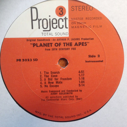 Jerry Goldsmith - Planet Of The Apes (Original Motion Picture Soundtrack) - LP 5
