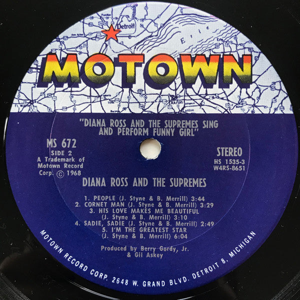 Diana Ross & The Supremes - Sing And Perform "Funny Girl" - LP 5