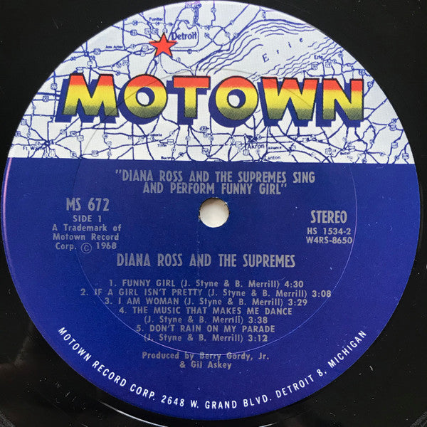 Diana Ross & The Supremes - Sing And Perform "Funny Girl" - LP 4
