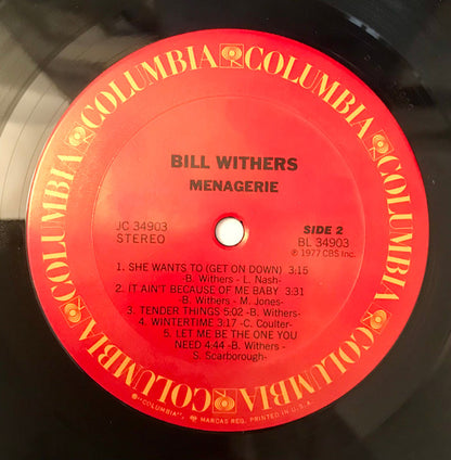 Bill Withers - Menagerie - LP 4