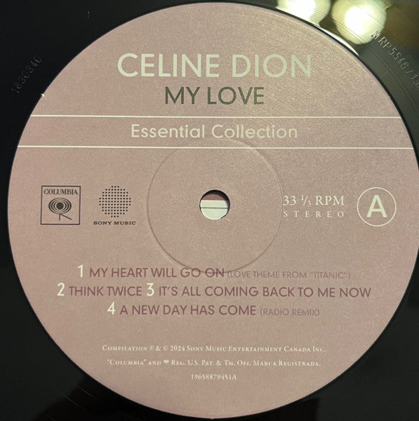Celine Dion - My Love Essential Collection - LP 3