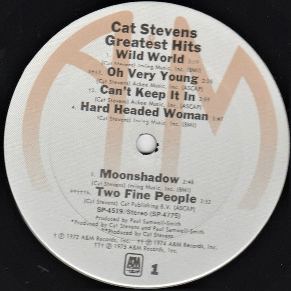 Cat Stevens - Greatest Hits - LP 2