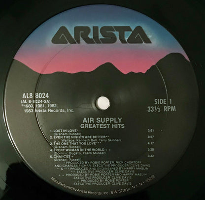 Air Supply - Greatest Hits - LP 4