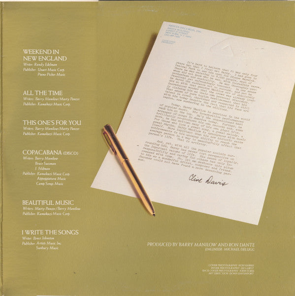 Barry Manilow - Greatest Hits - LP 3
