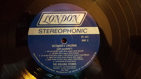 The Rolling Stones - December's Children (And Everybody's) - LP 4