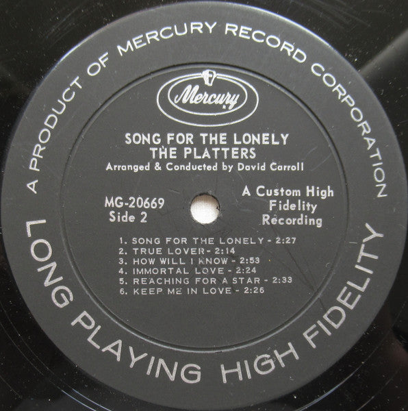The Platters - Song For The Lonely - Vinyl, LP, Album, Mono 4