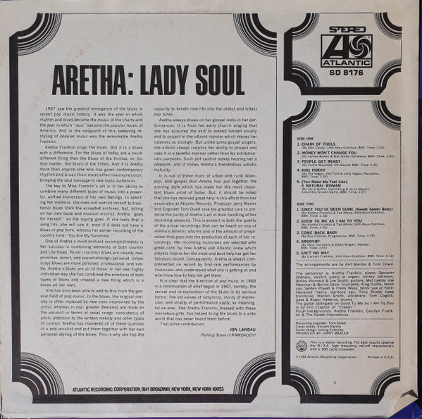 Aretha Franklin - Lady Soul - LP 2