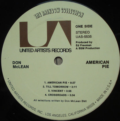 Don McLean - American Pie - LP 3