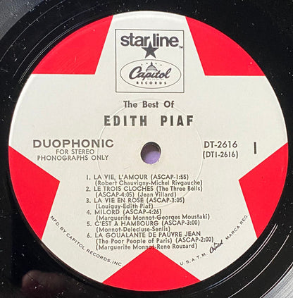 Edith Piaf - The Best of Edith Piaf - LP 3