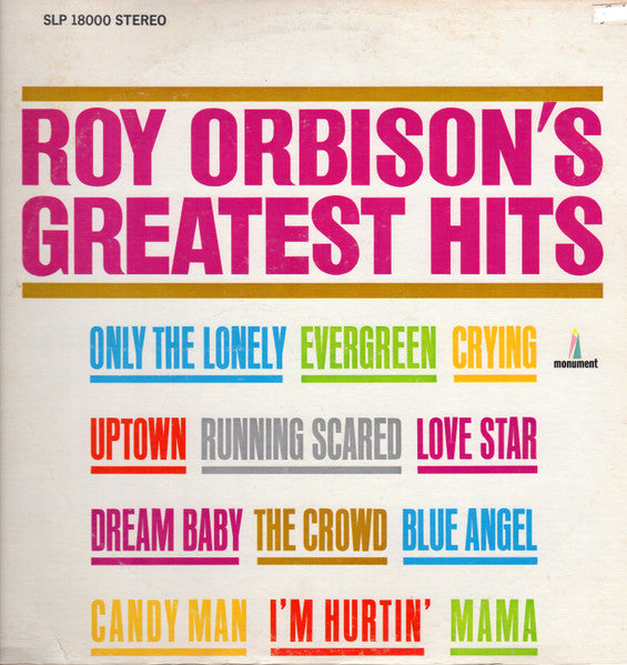 Roy Orbison - Roy Orbison's Greatest Hits - LP