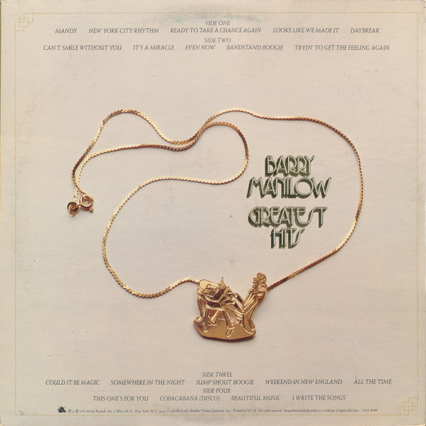 Barry Manilow - Greatest Hits - LP 4