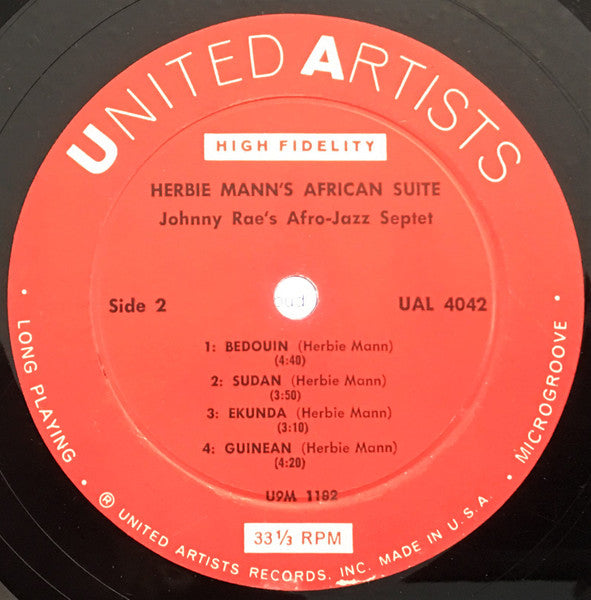 Johnny Rae's Afro-Jazz Septet - Herbie Mann's African Suite - LP 4