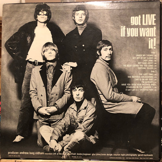 The Rolling Stones - Got Live If You Want It! - LP 2