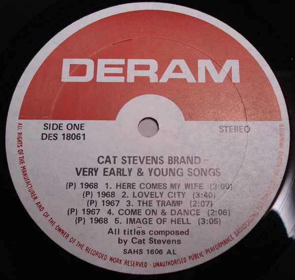 Cat Stevens - Very Young And Early Songs - Vinyl, LP, Compilation 3
