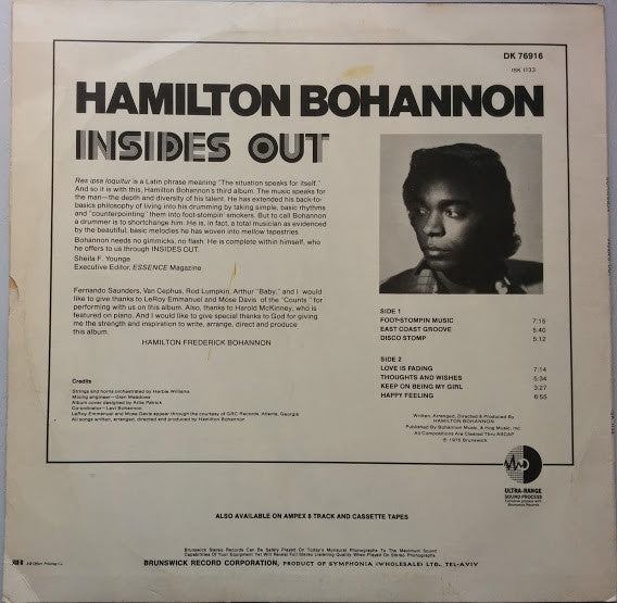 Bohannon - Insides Out - LP 2