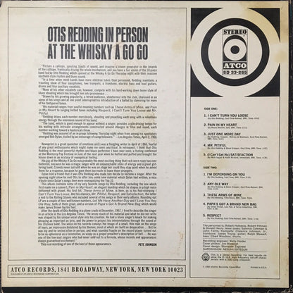 Otis Redding - In Person At The Whisky A Go Go - LP 2