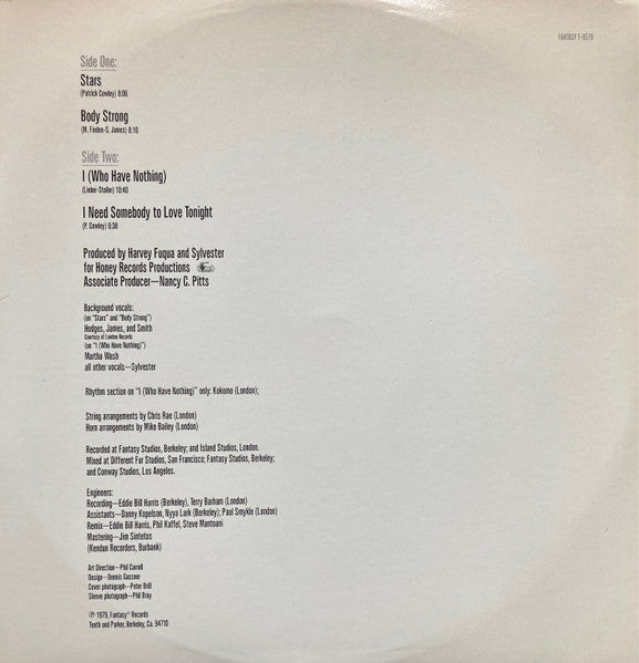Sylvester - Stars - LP 4