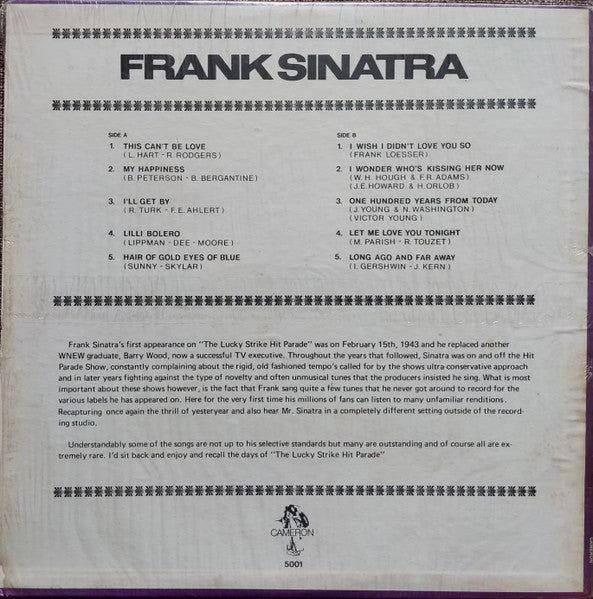 Frank Sinatra - The First Times... - LP 2