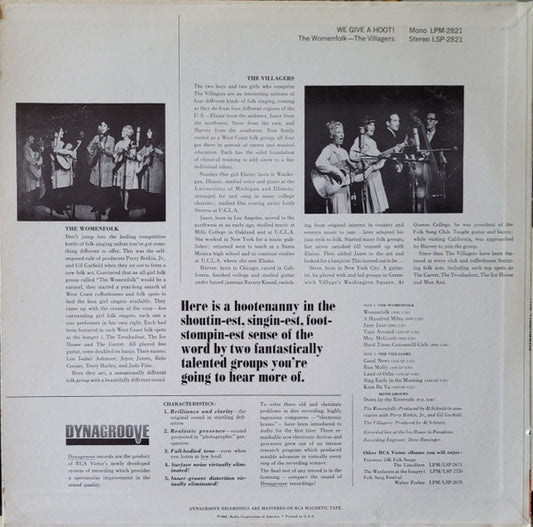 The Womenfolk, The Villagers - We Give A Hoot! - LP 2