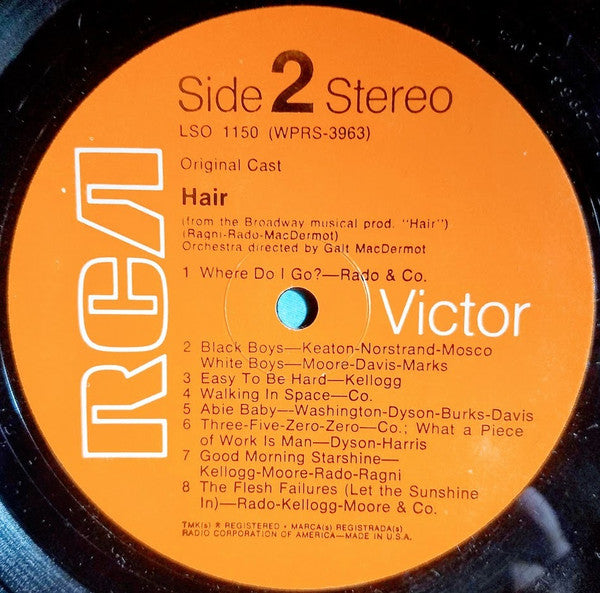 Various - Hair - The American Tribal Love-Rock Musical (The Original Broadway Cast Recording) - Vinyl, LP, Album, Repress, Stereo 4
