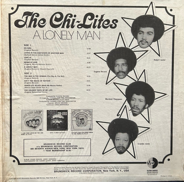 The Chi-Lites - A Lonely Man - LP 2