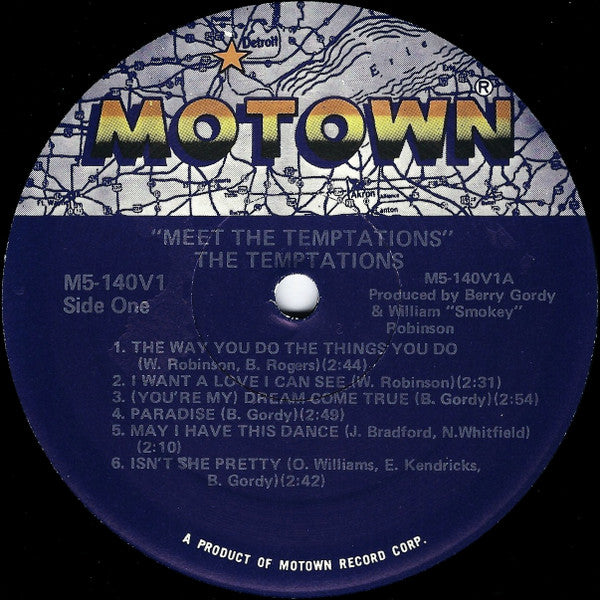 The Temptations - Meet The Temptations - LP 3