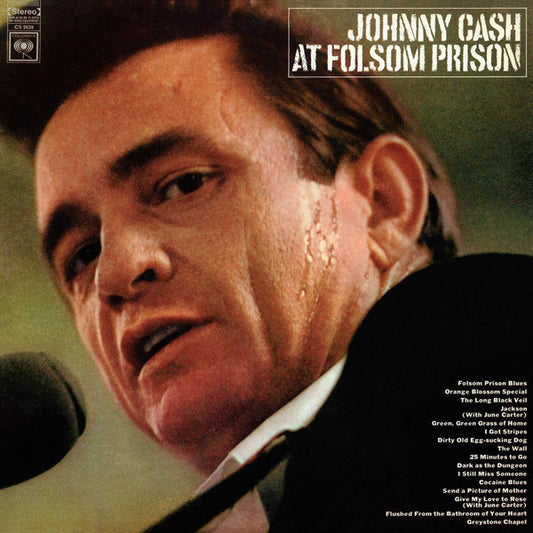 Johnny Cash - At Folsom Prison - VINTAGE vinyl record for sale