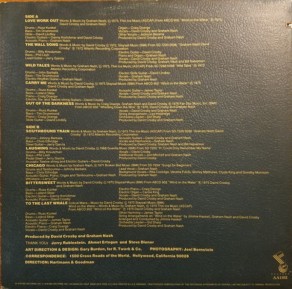 Crosby & Nash - The Best Of David Crosby And Graham Nash - LP 2