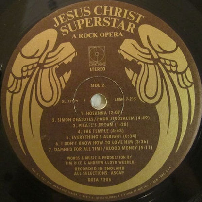 Andrew Lloyd Webber & Tim Rice - Jesus Christ Superstar - A Rock Opera - LP 4