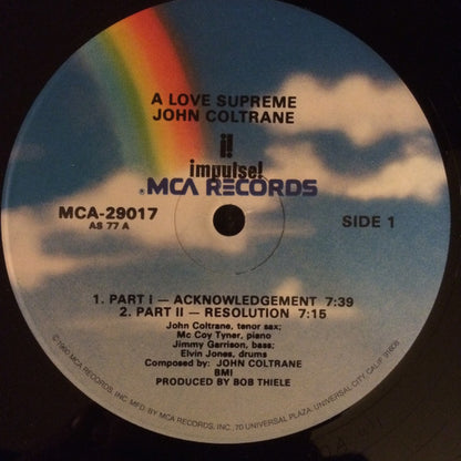 John Coltrane - A Love Supreme - LP 3