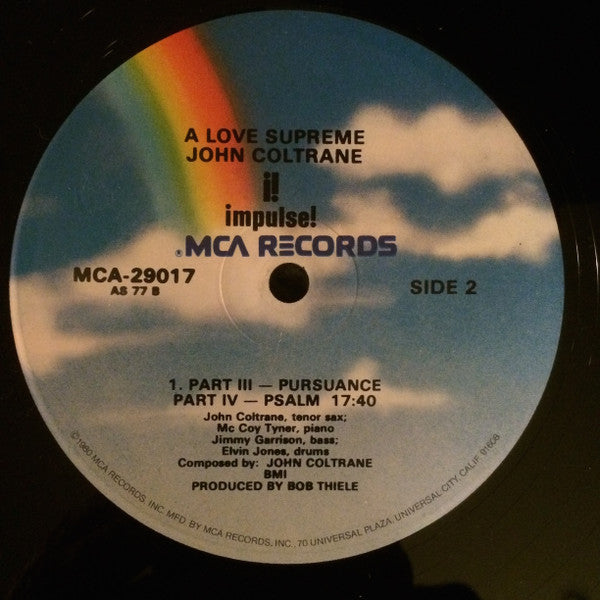 John Coltrane - A Love Supreme - LP 4
