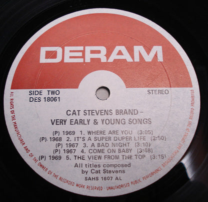 Cat Stevens - Very Young And Early Songs - Vinyl, LP, Compilation 4