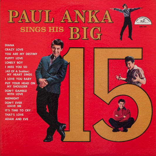 Paul Anka. - Sings His Big 15 - VINTAGE vinyl record for sale