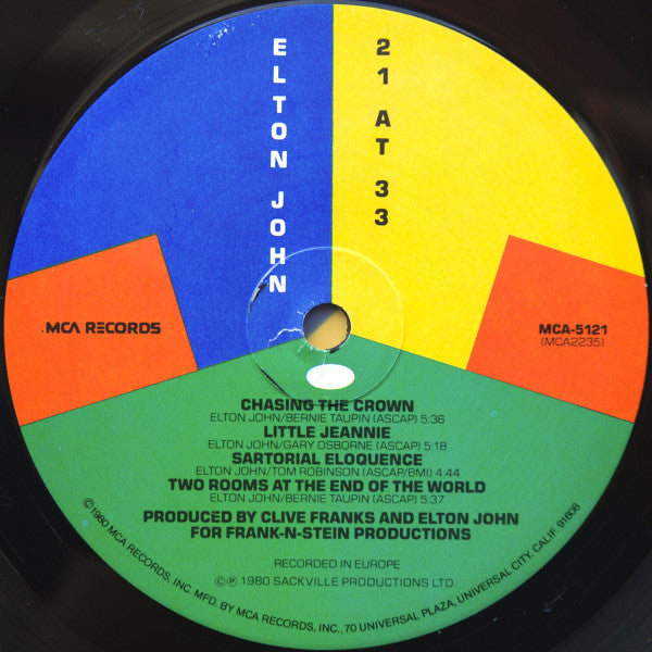Elton John - 21 At 33 - LP 3